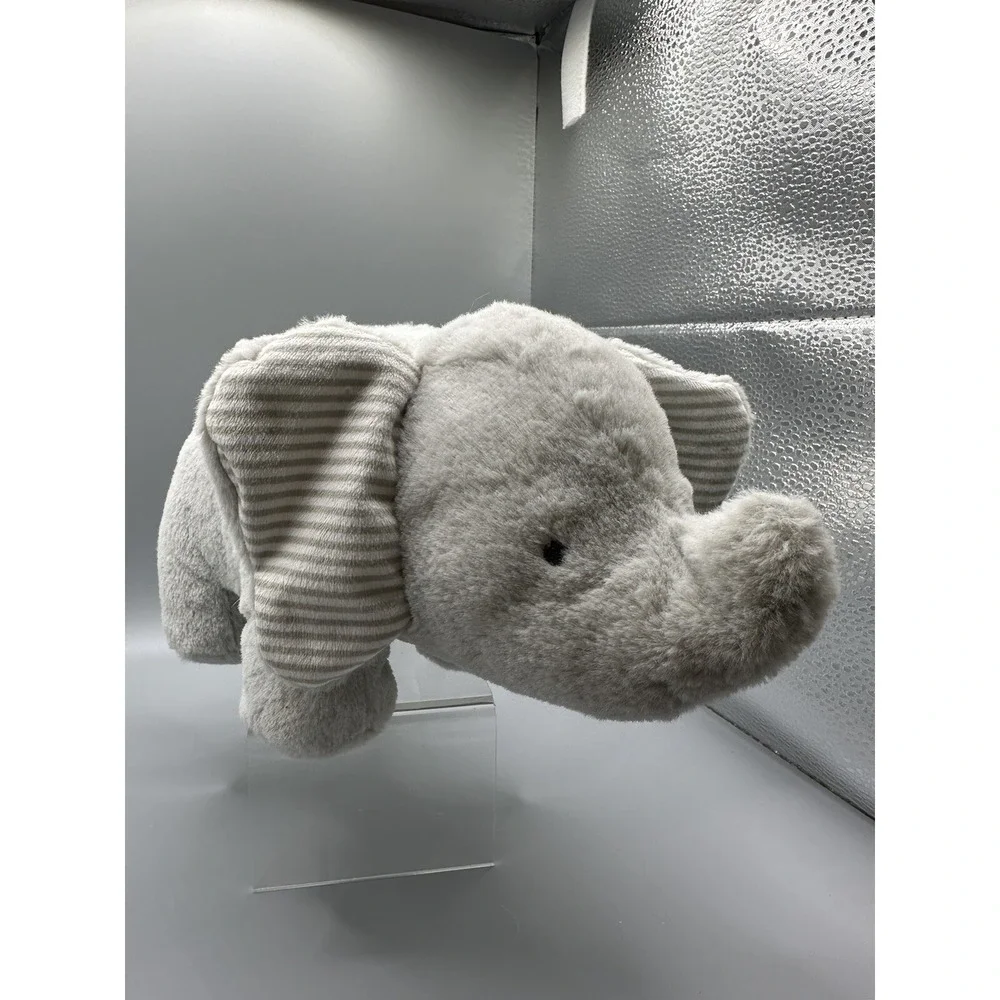 Carter's Elephant Musical Plush Wind Up Gray Stripe 9